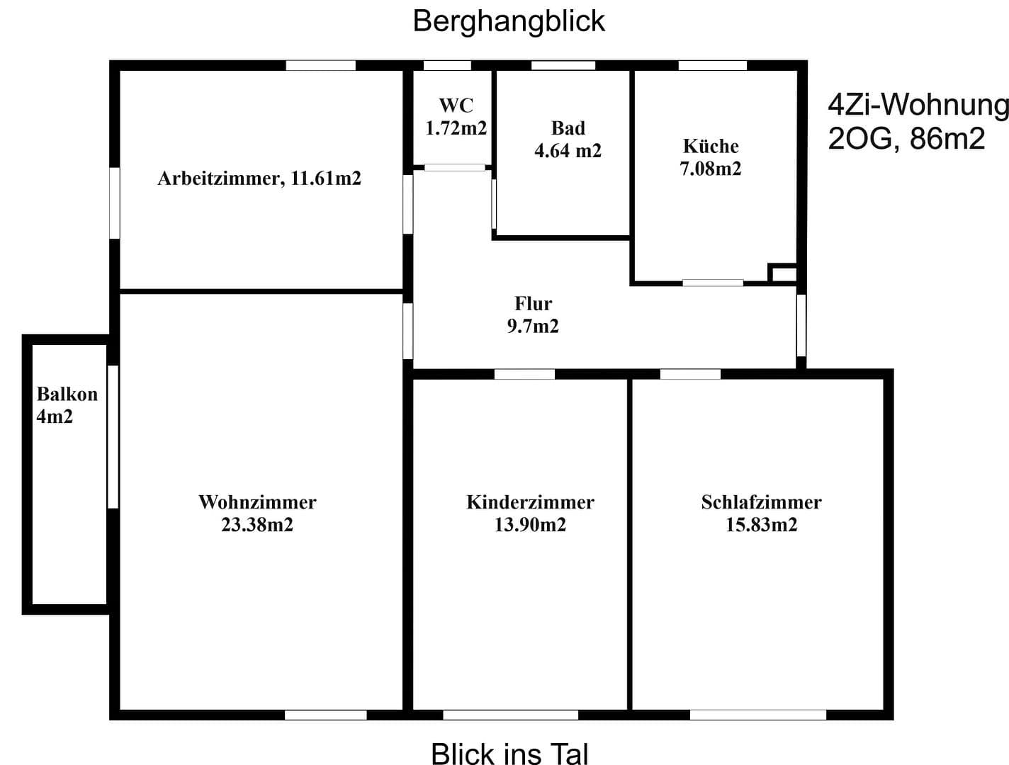 Prenájom bytu 4-izbový 86 m², Langelsheim, Dolné Sasko Prenájom bytu 4-izbový 86 m², Langelsheim, Dolné Sasko
