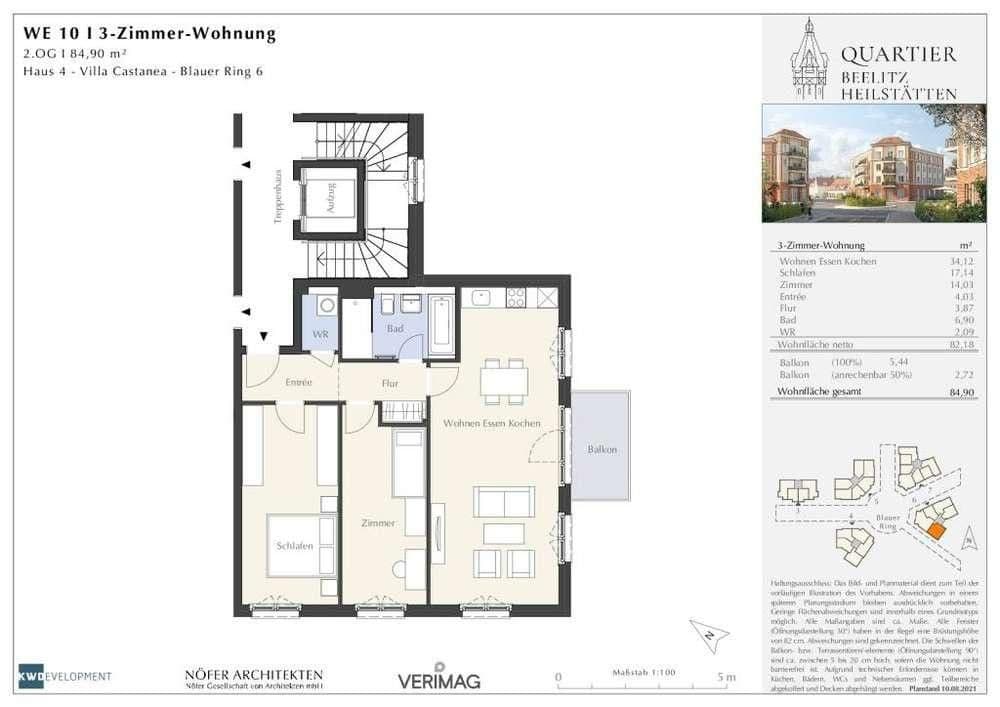 Prenájom bytu 3-izbový 85 m², Blauer Ring 6, Beelitz, Brandenbursko Prenájom bytu 3-izbový 85 m², Blauer Ring 6, Beelitz, Brandenbursko