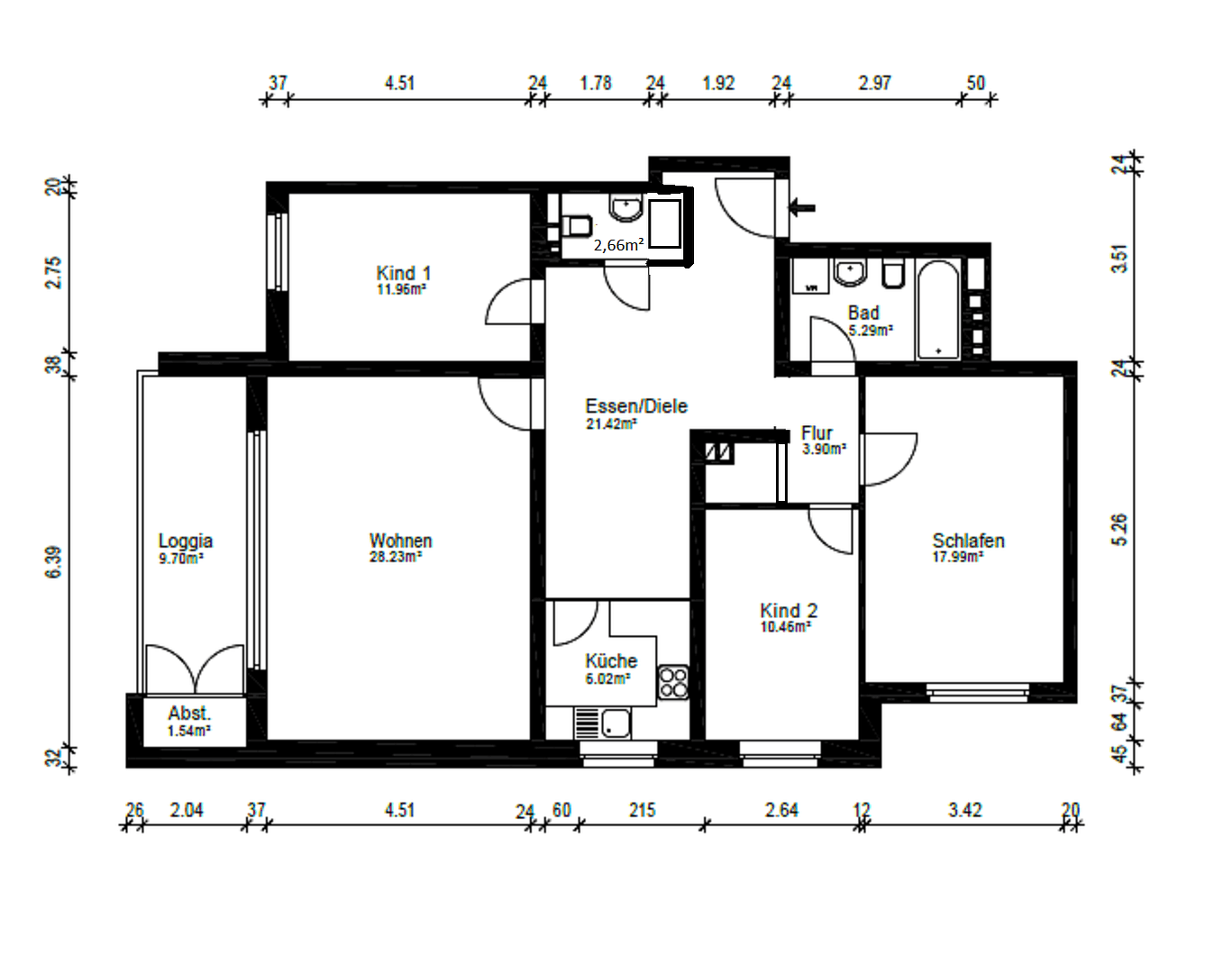 Prenájom bytu 5-izbový 118 m², Hamburg, Hamburg Prenájom bytu 5-izbový 118 m², Hamburg, Hamburg