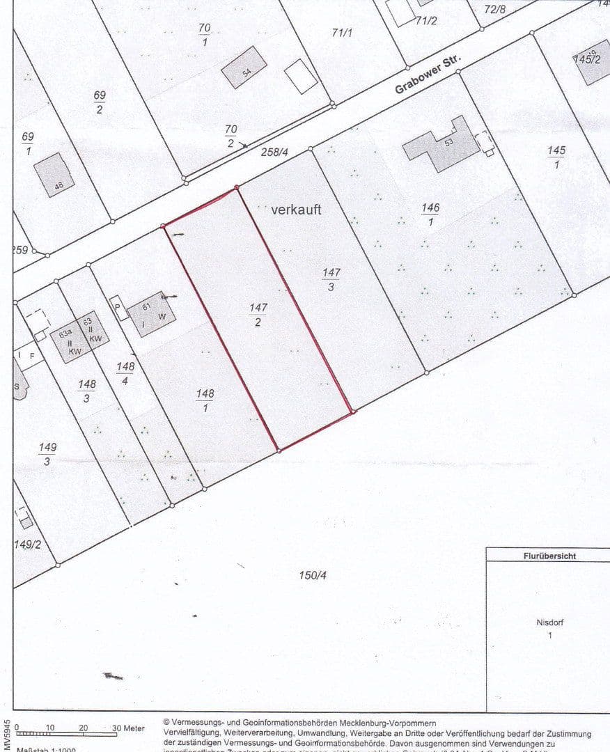 Predaj pozemku 1.879 m², Grabowerstraße, Altenpleen, Meklenbursko-Predpomoransko Predaj pozemku 1.879 m², Grabowerstraße, Altenpleen, Meklenbursko-Predpomoransko