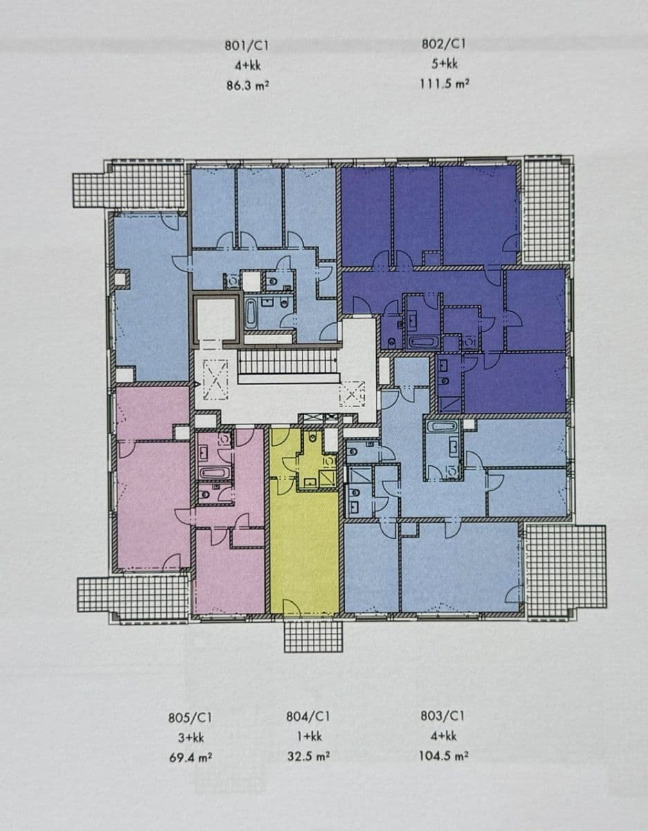 Predaj bytu 3-izbový 82 m², Bessemerova, Praha, Praha Predaj bytu 3-izbový 82 m², Bessemerova, Praha, Praha