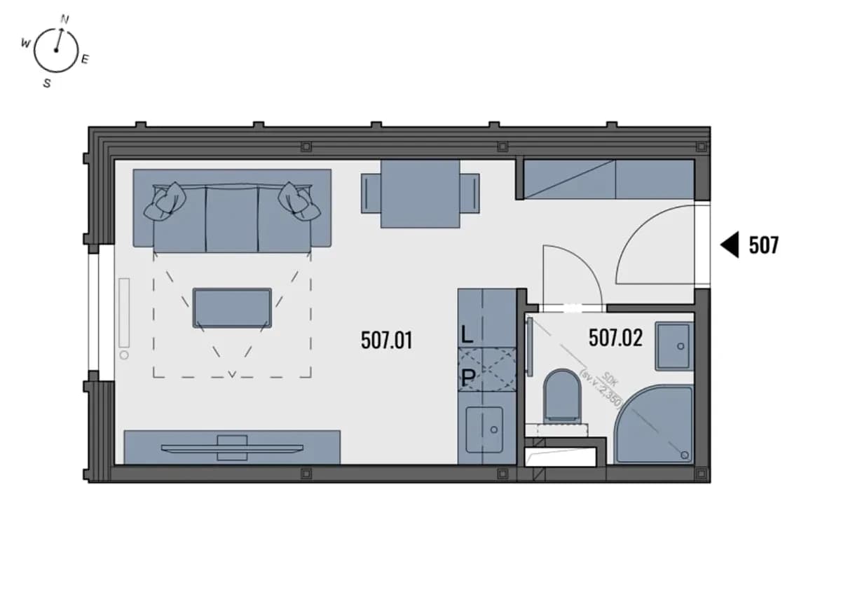 Prenájom bytu 1-izbový 18 m², Kubánské náměstí, Praha, Praha Prenájom bytu 1-izbový 18 m², Kubánské náměstí, Praha, Praha