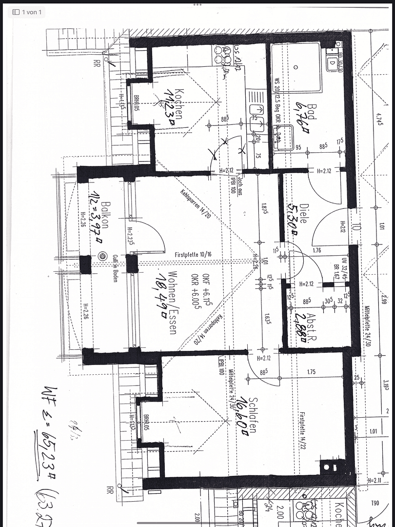 Predaj bytu 3-izbový 66 m², Elsenfeld, Bavorsko Predaj bytu 3-izbový 66 m², Elsenfeld, Bavorsko
