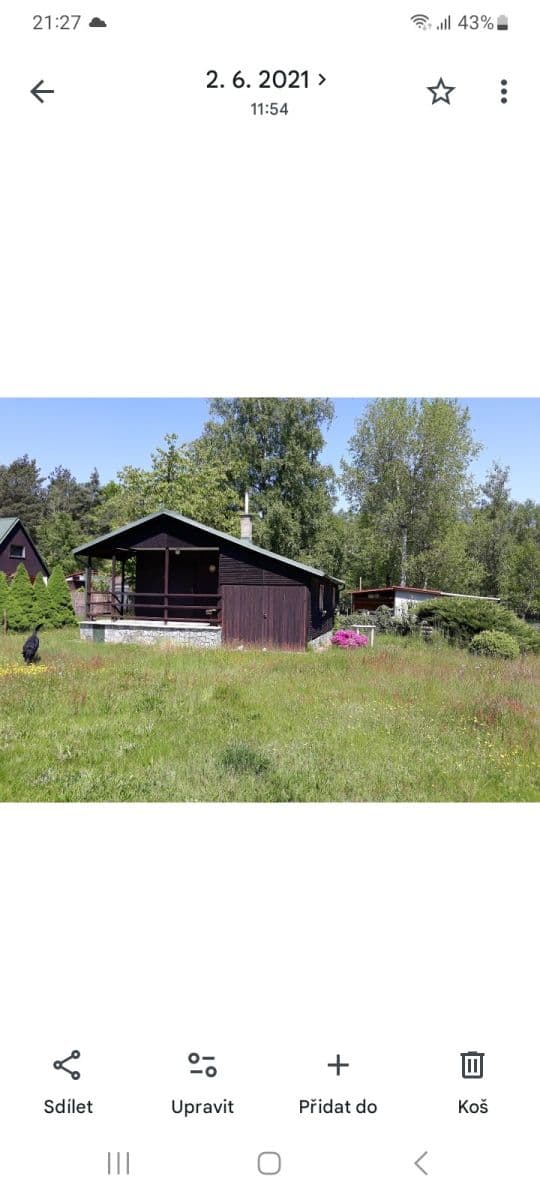 Predaj rekreačného objektu 30 m², pozemek 556 m², Olešnice, Liberecký kraj Predaj rekreačného objektu 30 m², pozemek 556 m², Olešnice, Liberecký kraj