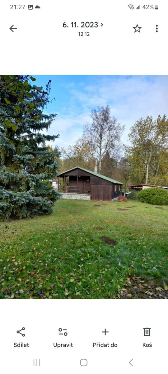 Predaj rekreačného objektu 30 m², pozemek 556 m², Olešnice, Liberecký kraj Predaj rekreačného objektu 30 m², pozemek 556 m², Olešnice, Liberecký kraj