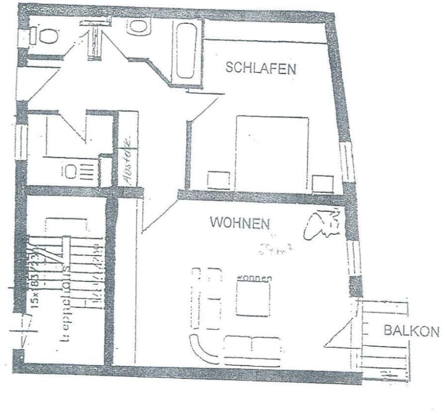 Prenájom bytu 2-izbový 64 m², Bernau, Brandenbursko Prenájom bytu 2-izbový 64 m², Bernau, Brandenbursko