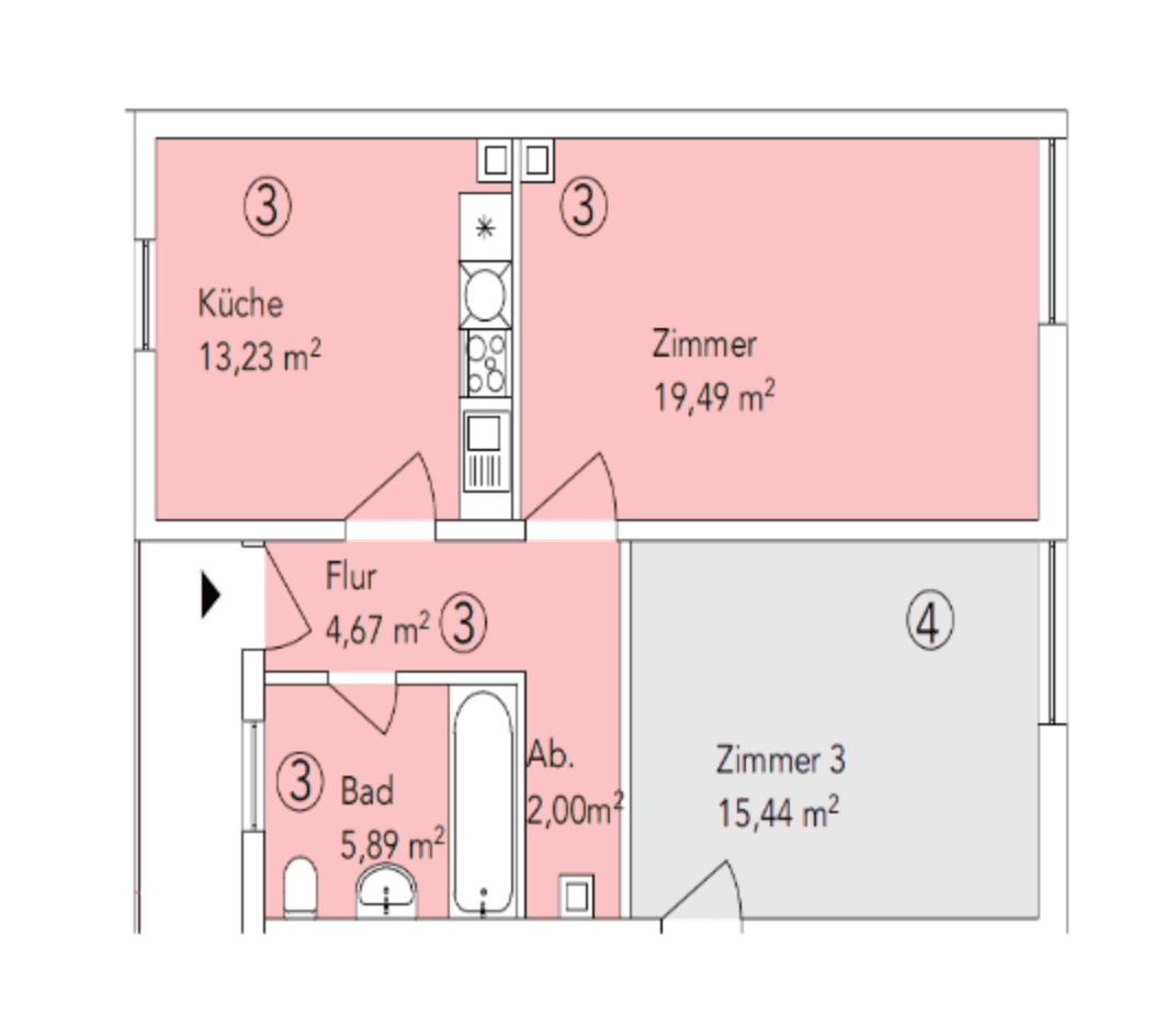 Prenájom bytu 1-izbový 46 m², Mannheim, Bádensko-Wurttembersko Prenájom bytu 1-izbový 46 m², Mannheim, Bádensko-Wurttembersko