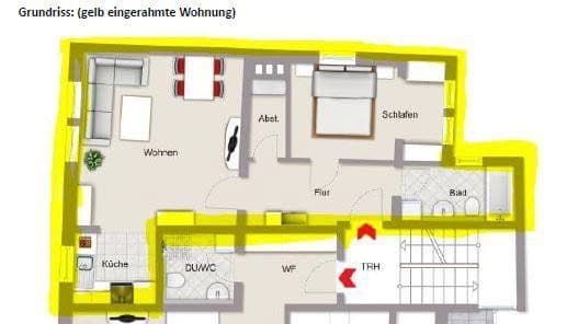 Prenájom bytu 2-izbový 49 m², Ansbach, Bavorsko Prenájom bytu 2-izbový 49 m², Ansbach, Bavorsko