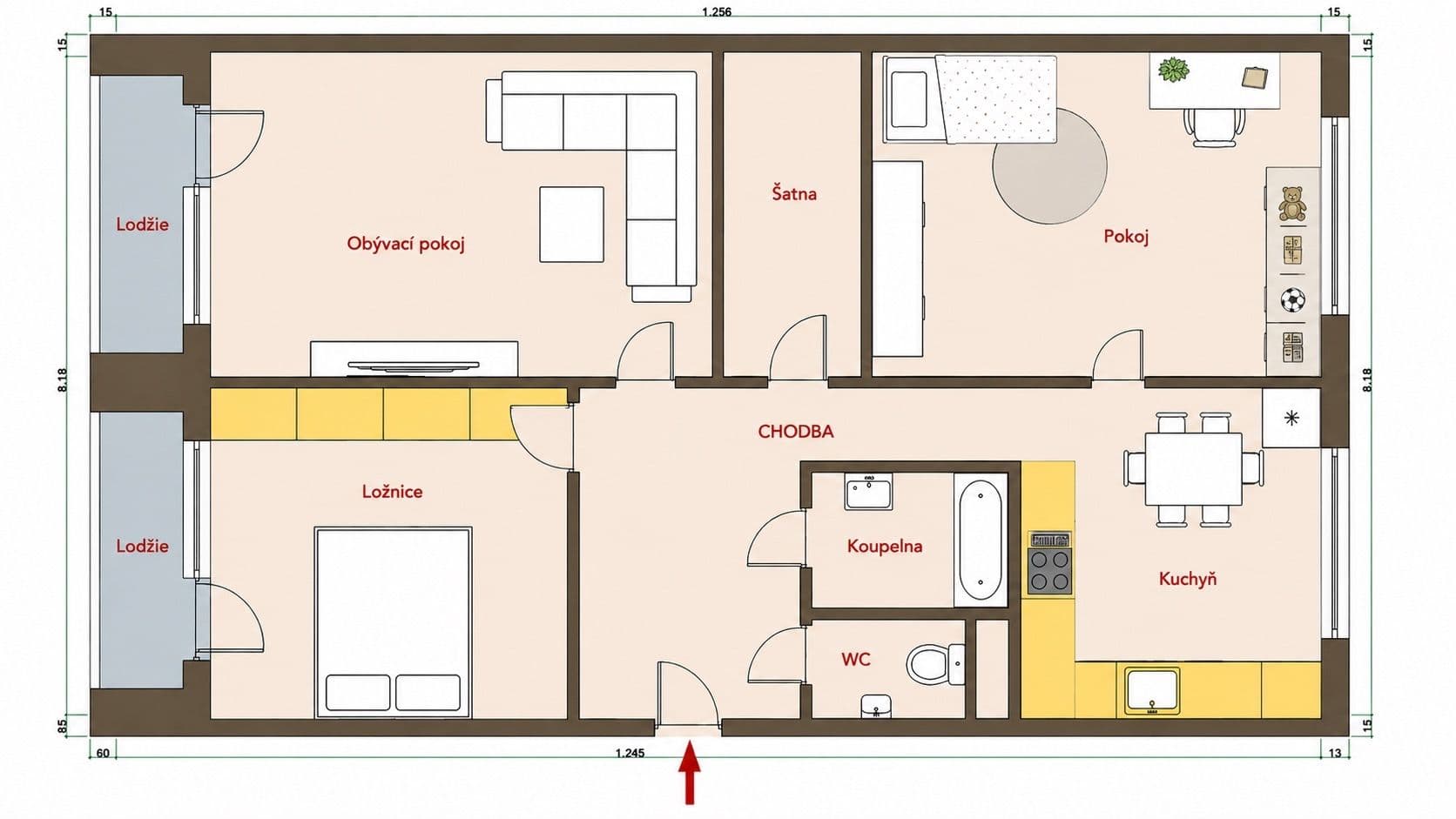 Predaj bytu 3-izbový 76 m², Truhlářská, Hradec Králové, Královéhradecký kraj Predaj bytu 3-izbový 76 m², Truhlářská, Hradec Králové, Královéhradecký kraj