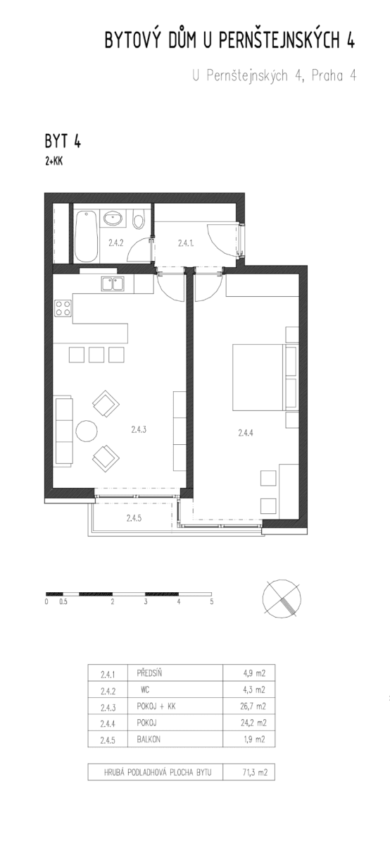 Prenájom bytu 2-izbový 63 m², U Pernštejnských, Praha, Praha Prenájom bytu 2-izbový 63 m², U Pernštejnských, Praha, Praha