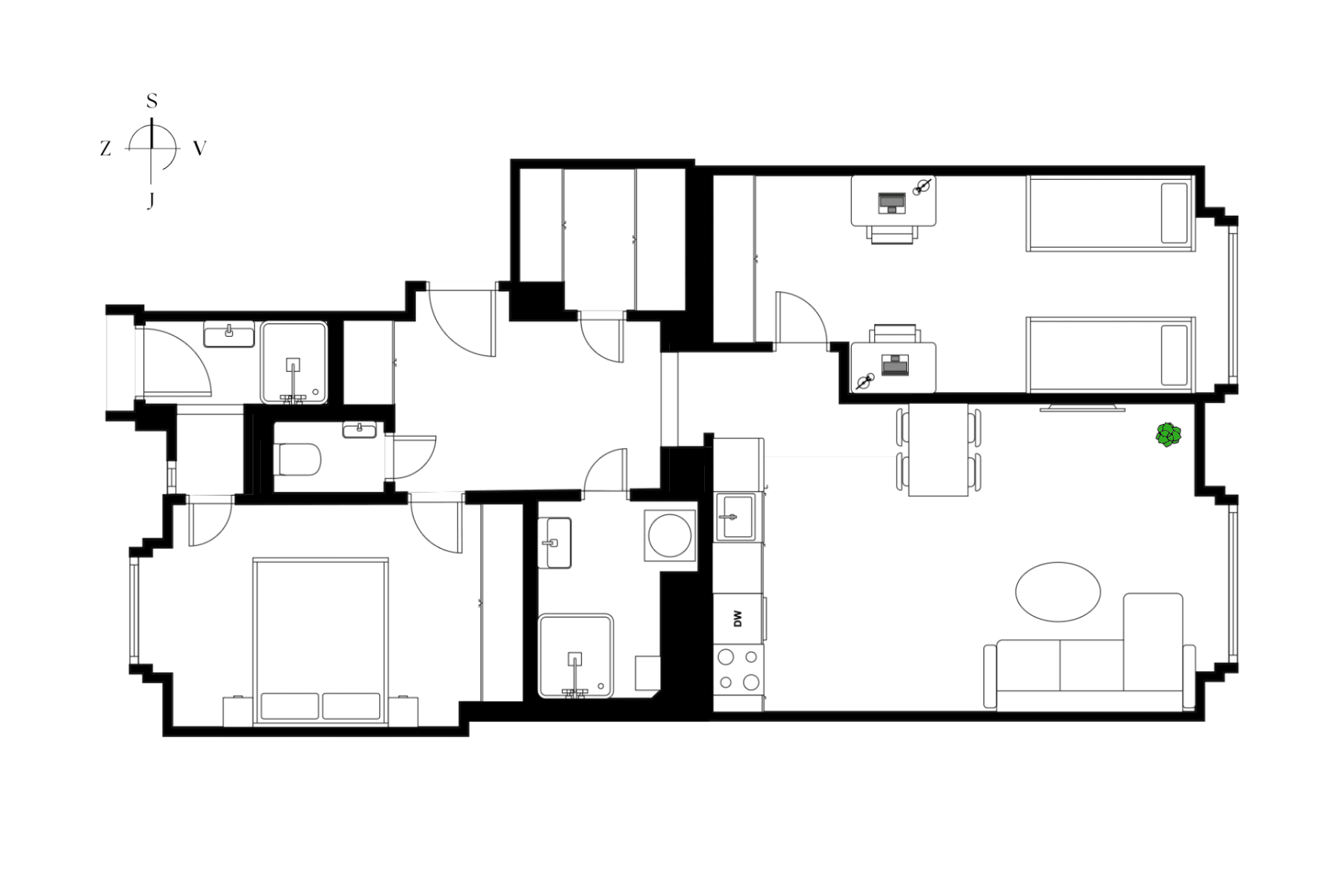Predaj bytu 3-izbový 72 m², Jičínská, Praha, Praha Predaj bytu 3-izbový 72 m², Jičínská, Praha, Praha