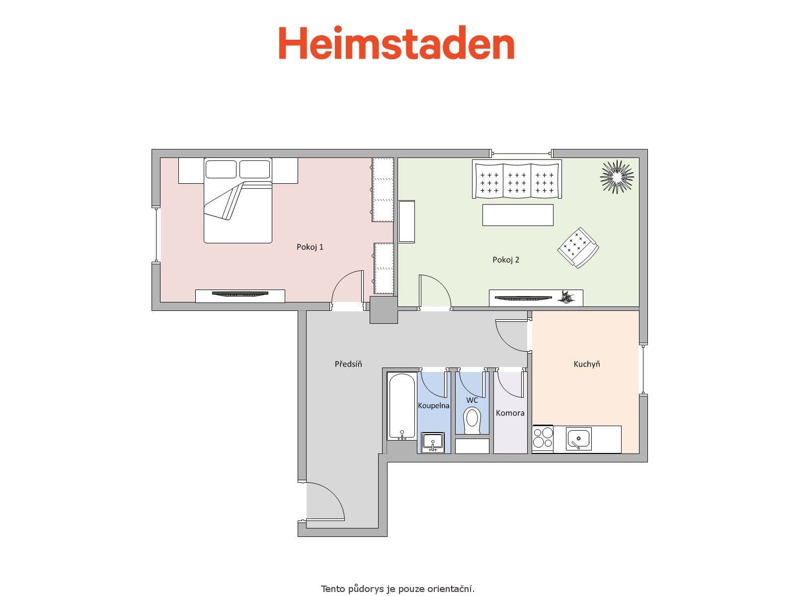 Prenájom bytu 2-izbový 56 m², Havířská, Karviná, Moravskoslezský kraj Prenájom bytu 2-izbový 56 m², Havířská, Karviná, Moravskoslezský kraj