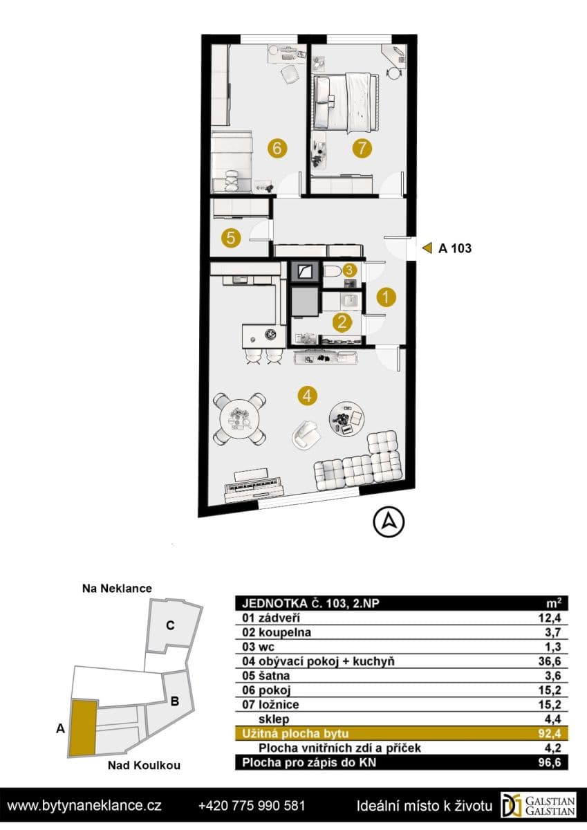 Predaj bytu 3-izbový 97 m², Nad Koulkou, Praha, Praha Predaj bytu 3-izbový 97 m², Nad Koulkou, Praha, Praha