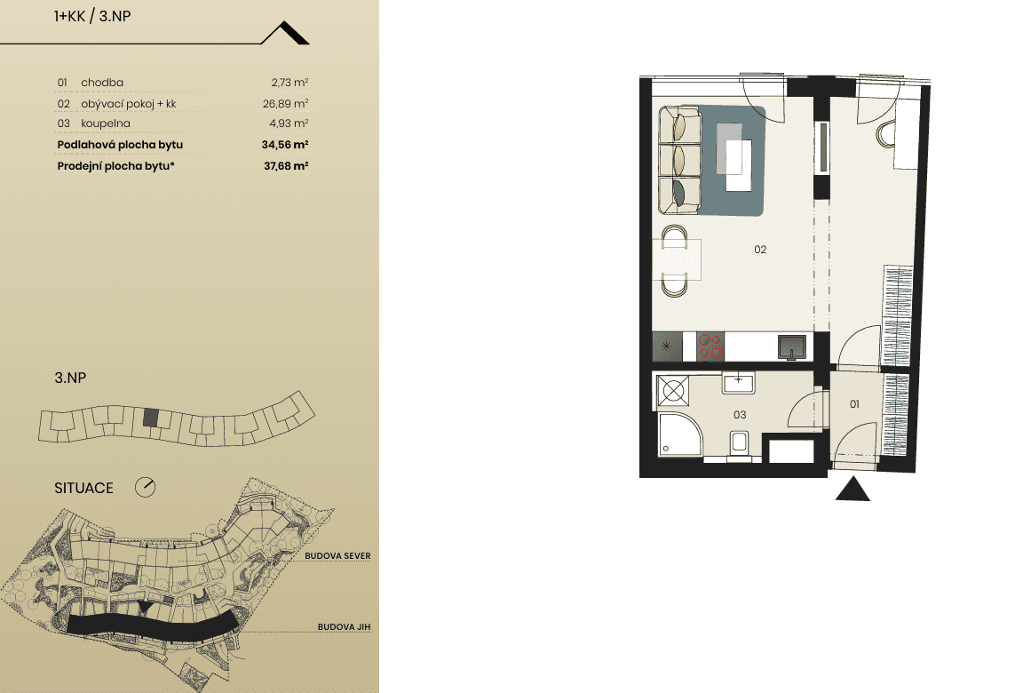 Prenájom bytu 1-izbový 35 m², Dostalové, Praha, Praha Prenájom bytu 1-izbový 35 m², Dostalové, Praha, Praha