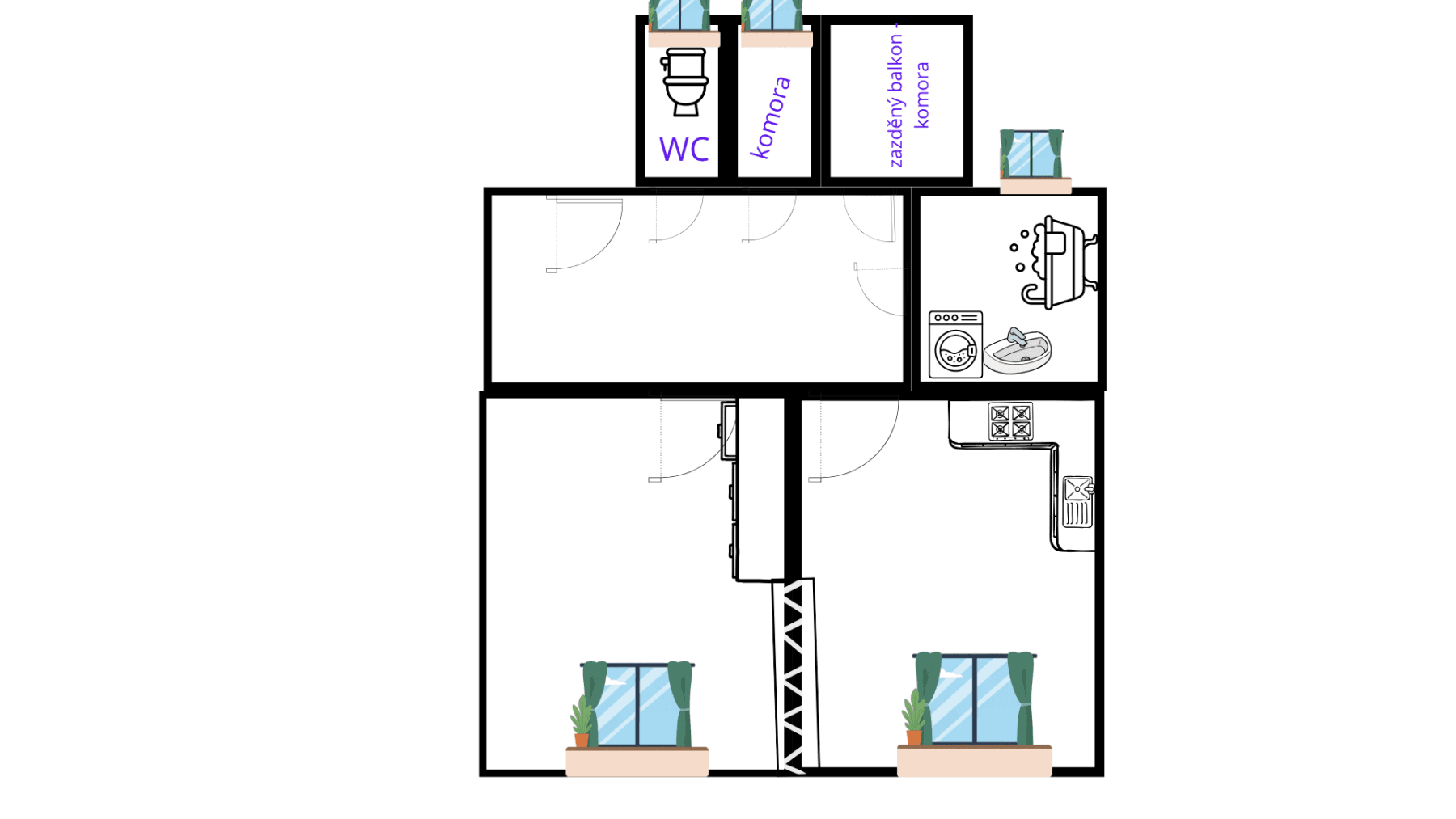 Predaj bytu 2-izbový 58 m², Ortenovo náměstí, Praha, Praha Predaj bytu 2-izbový 58 m², Ortenovo náměstí, Praha, Praha
