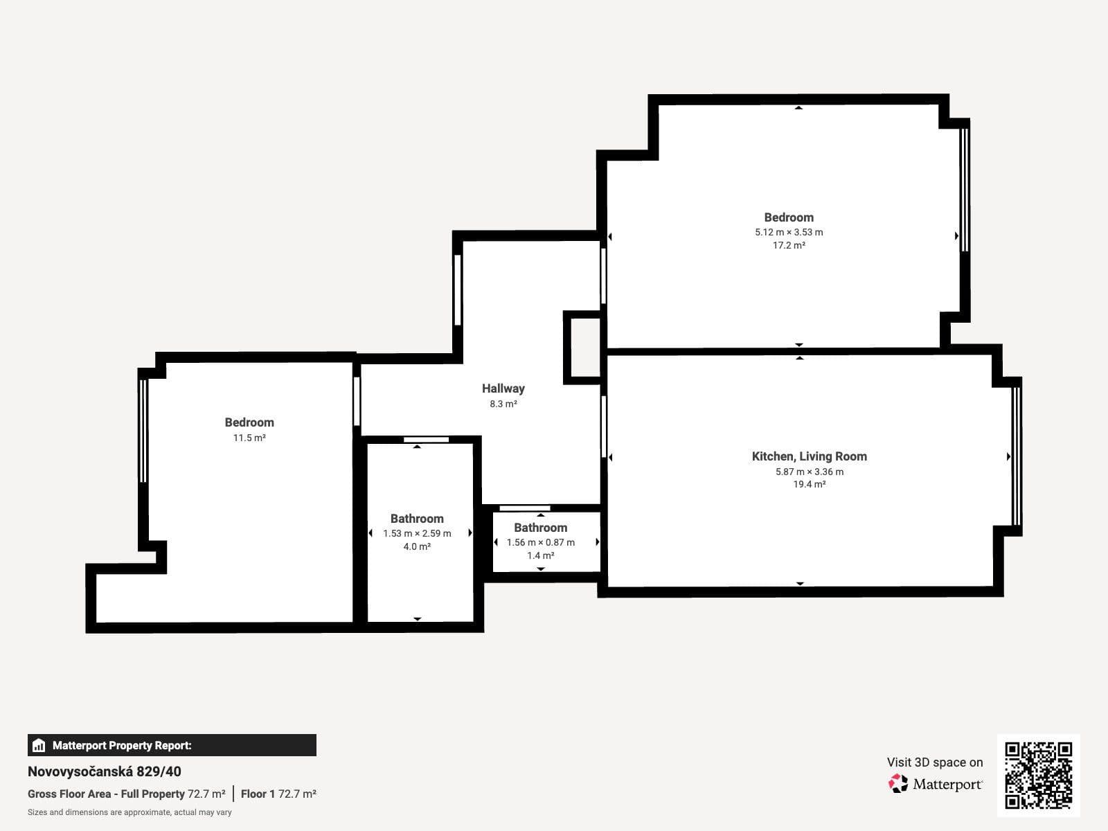 Prenájom bytu 73 m², Novovysočanská, Praha, Praha Prenájom bytu 73 m², Novovysočanská, Praha, Praha