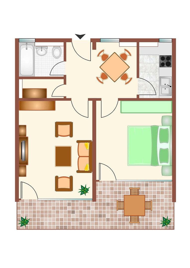 Prenájom bytu 2-izbový 77 m², Ottobrunn, Bavorsko Prenájom bytu 2-izbový 77 m², Ottobrunn, Bavorsko