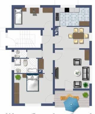 Prenájom bytu 3-izbový 90 m², Bruchsal, Bádensko-Wurttembersko Prenájom bytu 3-izbový 90 m², Bruchsal, Bádensko-Wurttembersko