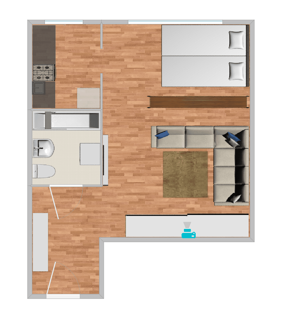Prenájom bytu 1-izbový 30 m², Moosacher Straße 5, München, Bavorsko Prenájom bytu 1-izbový 30 m², Moosacher Straße 5, München, Bavorsko