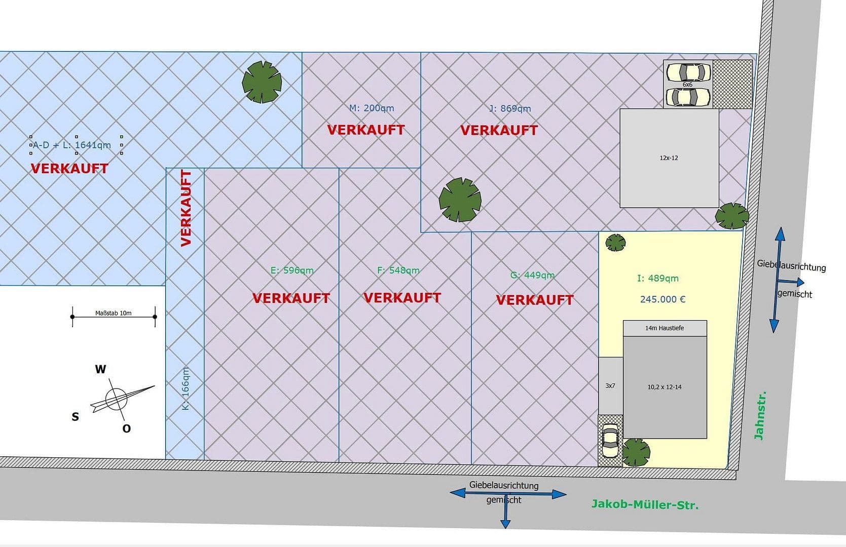 Predaj pozemku 489 m², Jakob-Müller-Str. / Jahnstr., Groß-Umstadt, Hesensko Predaj pozemku 489 m², Jakob-Müller-Str. / Jahnstr., Groß-Umstadt, Hesensko