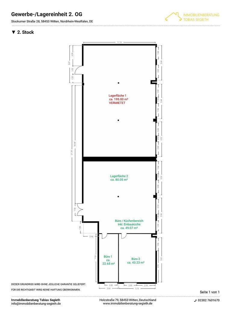 Prenájom nebytového priestoru 195 m², Stockumer Straße 28, Witten, Severné Porýnie - Westfálsko Prenájom nebytového priestoru 195 m², Stockumer Straße 28, Witten, Severné Porýnie - Westfálsko