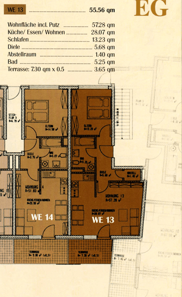 Prenájom bytu 2-izbový 56 m², Unterislinger Weg 18, Regensburg, Bavorsko Prenájom bytu 2-izbový 56 m², Unterislinger Weg 18, Regensburg, Bavorsko