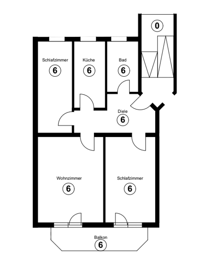 Prenájom bytu 3-izbový 84 m², Fürth, Bavorsko Prenájom bytu 3-izbový 84 m², Fürth, Bavorsko
