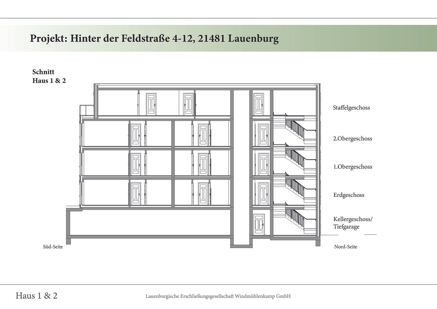 Predaj bytu 3-izbový 103 m², Hinter der Feldstraße 7, Lauenburg/Elbe, Šlezvicko-Holštajnsko Predaj bytu 3-izbový 103 m², Hinter der Feldstraße 7, Lauenburg/Elbe, Šlezvicko-Holštajnsko