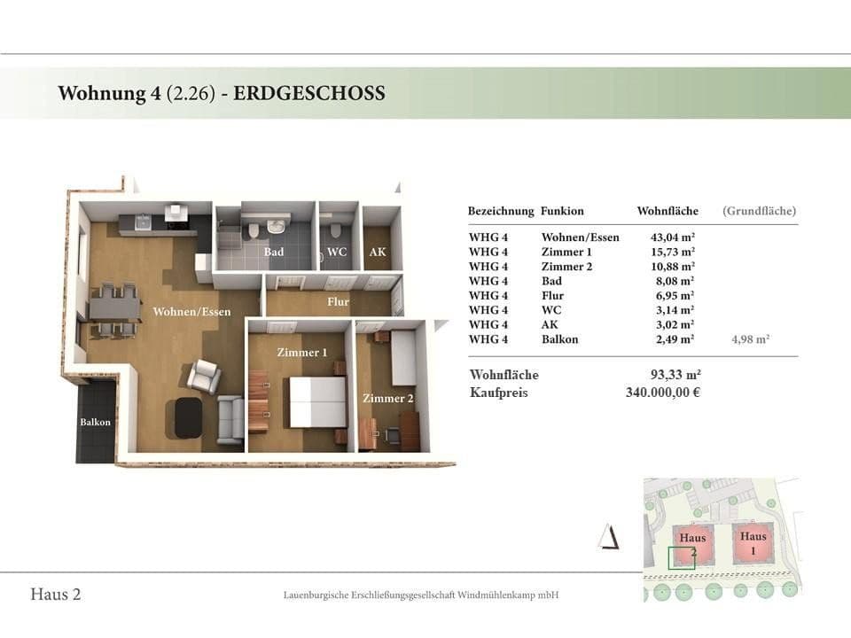 Predaj bytu 3-izbový 94 m², Hinter der Feldstraße 7, Lauenburg/Elbe, Šlezvicko-Holštajnsko Predaj bytu 3-izbový 94 m², Hinter der Feldstraße 7, Lauenburg/Elbe, Šlezvicko-Holštajnsko