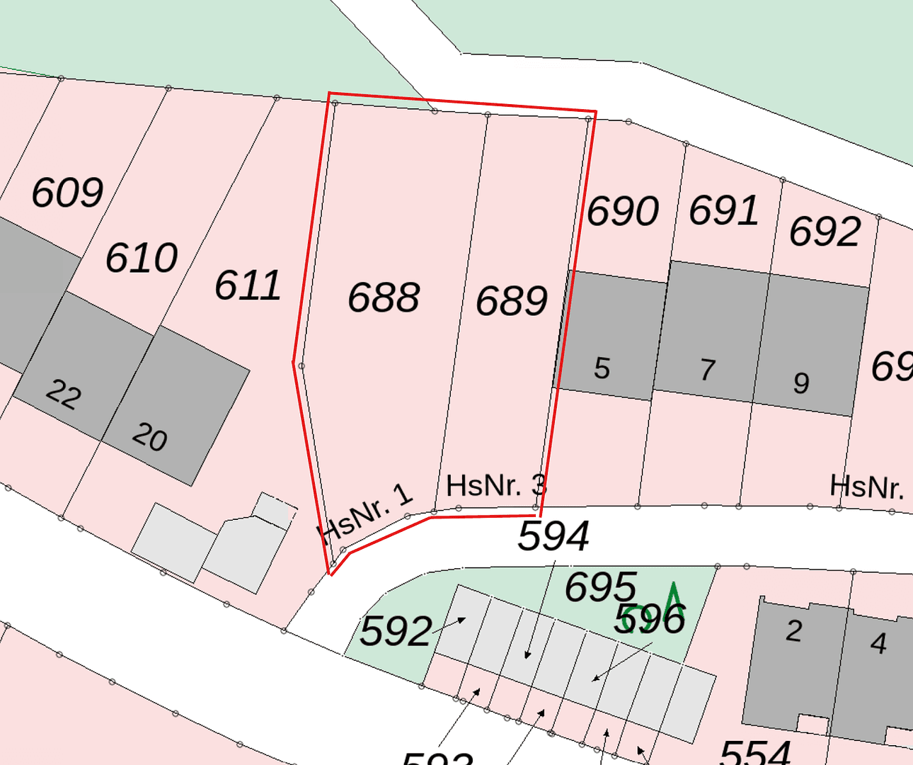 Predaj pozemku 717 m², Tilsiter Str. 1 und 3, Netphen, Severné Porýnie - Westfálsko Predaj pozemku 717 m², Tilsiter Str. 1 und 3, Netphen, Severné Porýnie - Westfálsko