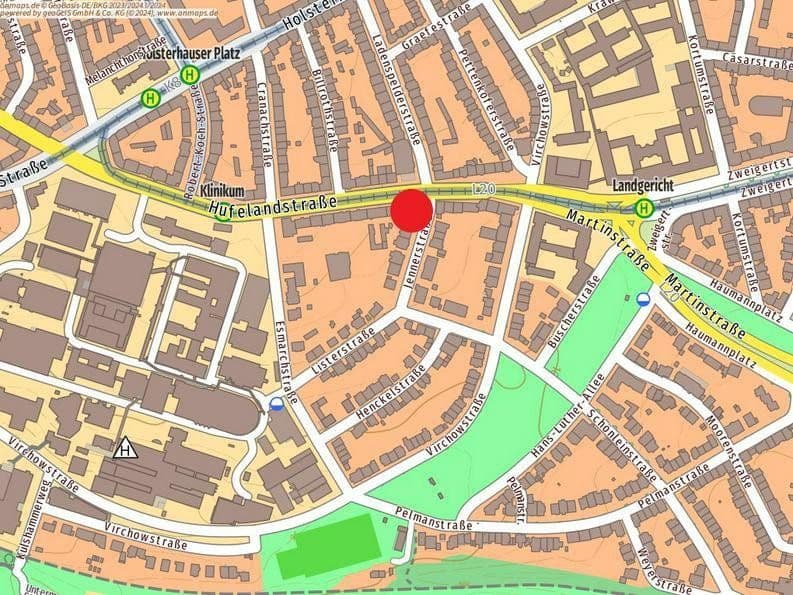 Prenájom bytu 2-izbový 33 m², Hufelandstr. 15, Essen, Severné Porýnie - Westfálsko Prenájom bytu 2-izbový 33 m², Hufelandstr. 15, Essen, Severné Porýnie - Westfálsko