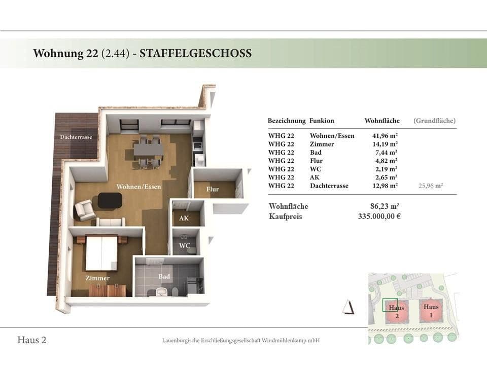 Predaj bytu 2-izbový 87 m², Hinter der Feldstraße 7, Lauenburg/Elbe, Šlezvicko-Holštajnsko Predaj bytu 2-izbový 87 m², Hinter der Feldstraße 7, Lauenburg/Elbe, Šlezvicko-Holštajnsko