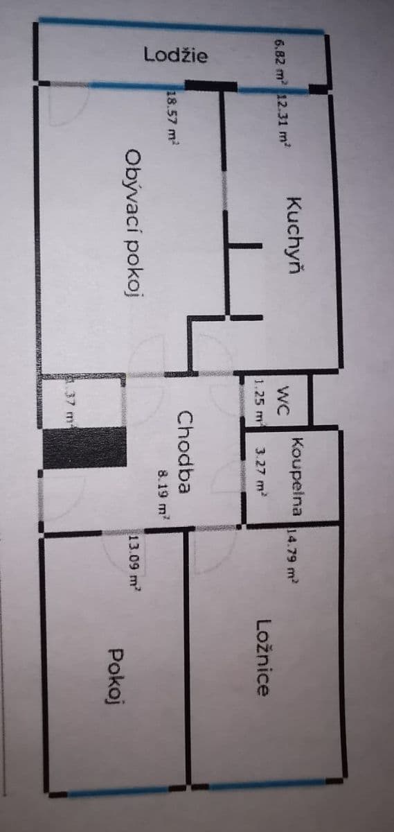 Prenájom bytu 3-izbový 74 m², Trnková, Praha, Praha Prenájom bytu 3-izbový 74 m², Trnková, Praha, Praha