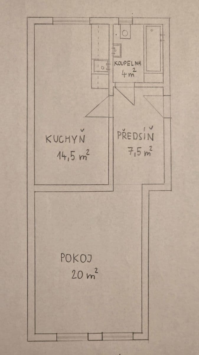 Prenájom bytu 1-izbový 48 m², Jagellonská, Praha, Praha Prenájom bytu 1-izbový 48 m², Jagellonská, Praha, Praha