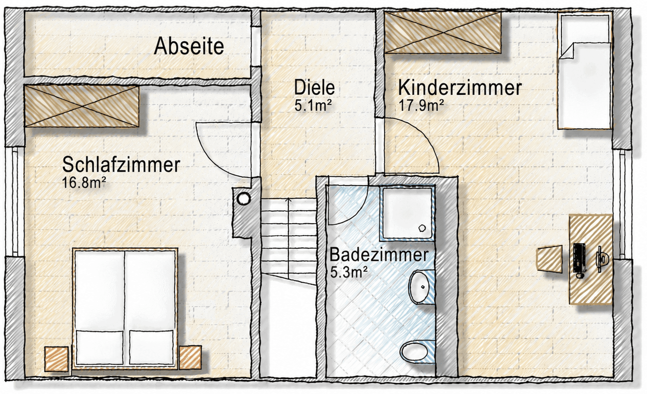 Predaj domu 105 m², pozemek 625 m², Königsberger Straße 16, Salzgitter Lebenstedt, Dolné Sasko Predaj domu 105 m², pozemek 625 m², Königsberger Straße 16, Salzgitter Lebenstedt, Dolné Sasko