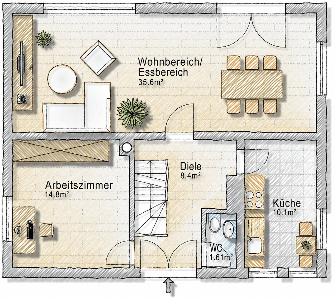 Predaj domu 105 m², pozemek 625 m², Königsberger Straße 16, Salzgitter Lebenstedt, Dolné Sasko Predaj domu 105 m², pozemek 625 m², Königsberger Straße 16, Salzgitter Lebenstedt, Dolné Sasko