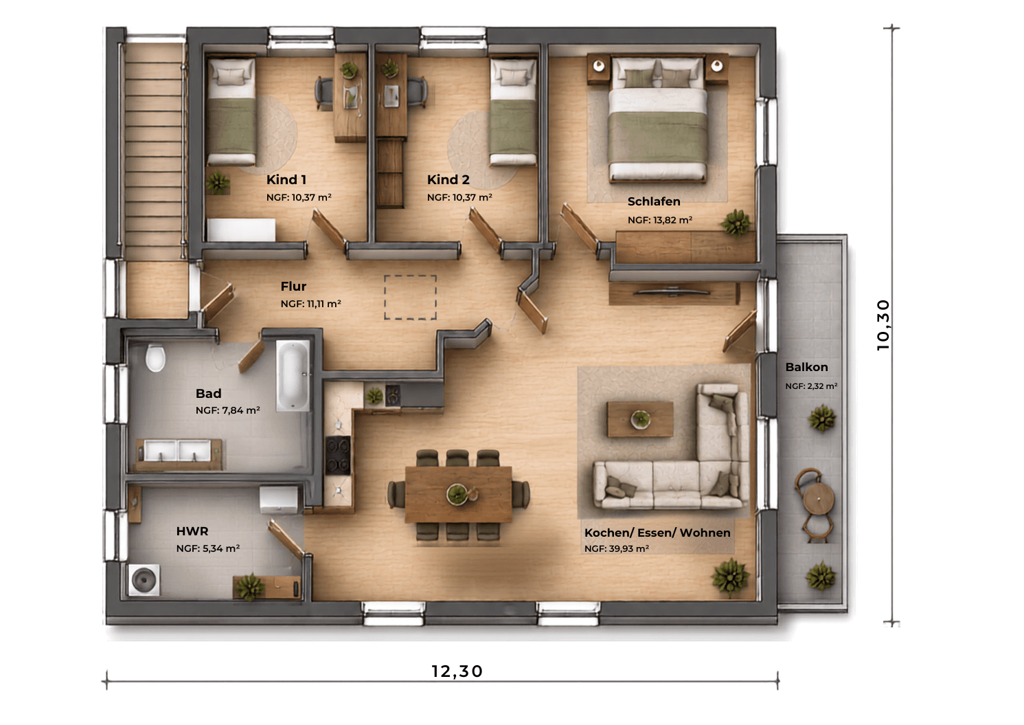 Predaj bytu 4-izbový 100 m², Friedrich-Harke-Weg 1, Minden, Severné Porýnie - Westfálsko Predaj bytu 4-izbový 100 m², Friedrich-Harke-Weg 1, Minden, Severné Porýnie - Westfálsko