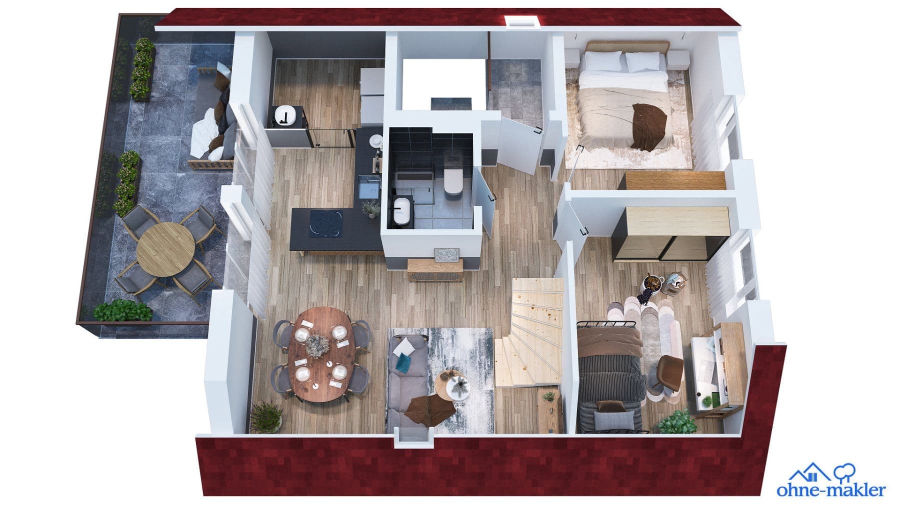 Prenájom bytu 5-izbový 107 m², Allmendingen, Bádensko-Wurttembersko Prenájom bytu 5-izbový 107 m², Allmendingen, Bádensko-Wurttembersko