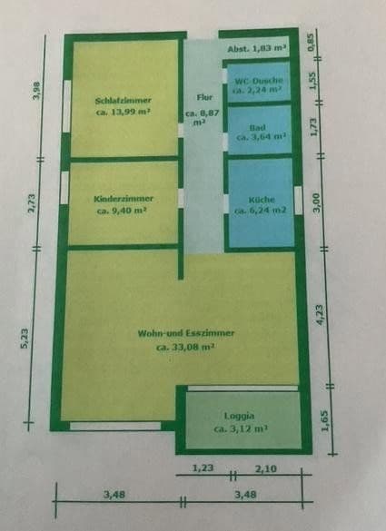 Prenájom bytu 3-izbový 82 m², Hamburg, Hamburg Prenájom bytu 3-izbový 82 m², Hamburg, Hamburg