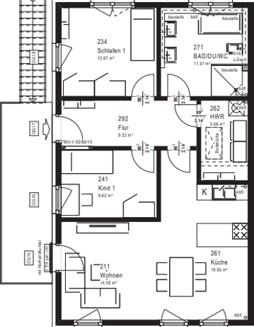 Prenájom bytu 3-izbový 85 m², Kirchroth, Bavorsko Prenájom bytu 3-izbový 85 m², Kirchroth, Bavorsko