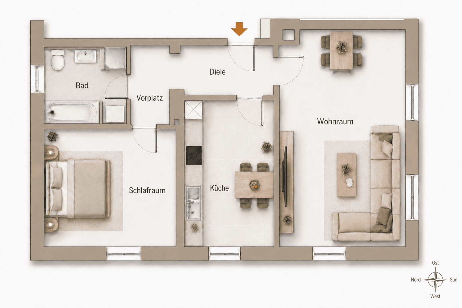 Prenájom bytu 2-izbový 54 m², Weilheim i.OB, Bavorsko Prenájom bytu 2-izbový 54 m², Weilheim i.OB, Bavorsko