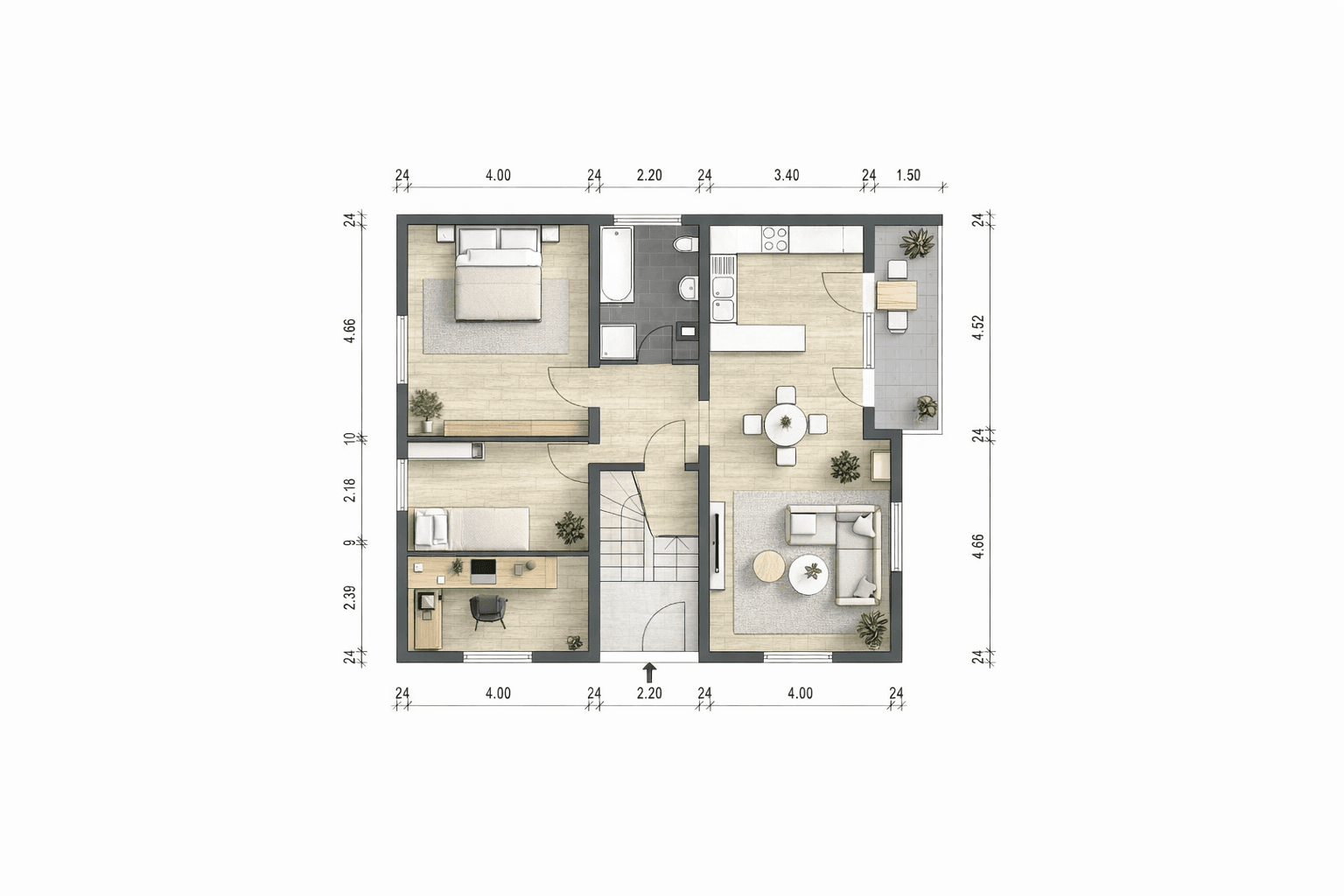 Predaj bytu 4-izbový 87 m², Östringen, Bádensko-Wurttembersko Predaj bytu 4-izbový 87 m², Östringen, Bádensko-Wurttembersko