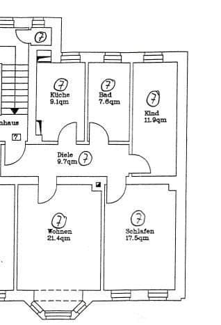 Prenájom bytu 3-izbový 78 m², Stadtlerstraße 15, Chemnitz, Sasko Prenájom bytu 3-izbový 78 m², Stadtlerstraße 15, Chemnitz, Sasko