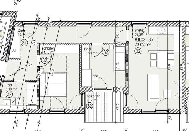 Prenájom bytu 3-izbový 74 m², Äußere Münchener Str. 94a, Landshut, Bavorsko Prenájom bytu 3-izbový 74 m², Äußere Münchener Str. 94a, Landshut, Bavorsko