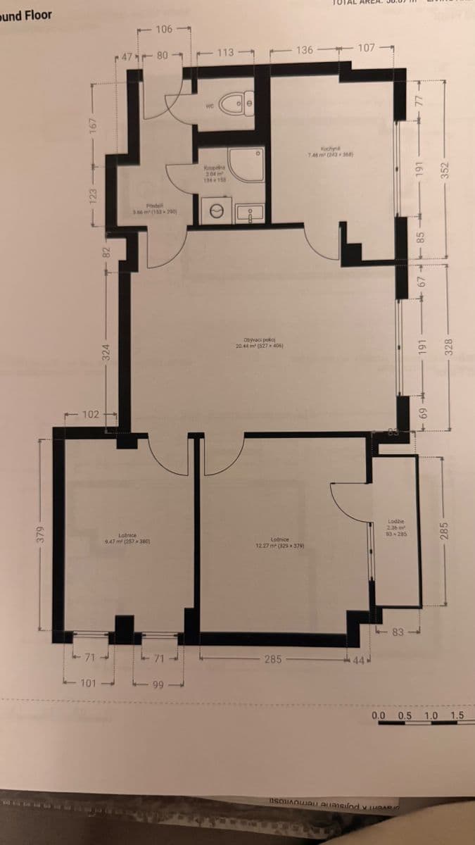 Prenájom bytu 3-izbový 60 m², U zastávky, Praha, Praha Prenájom bytu 3-izbový 60 m², U zastávky, Praha, Praha