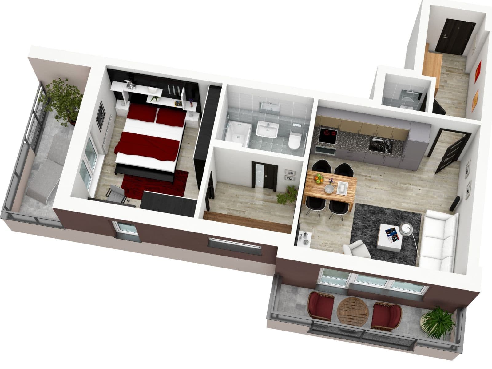 Prenájom bytu 2-izbový 48 m², Kadečkové, Praha, Praha Prenájom bytu 2-izbový 48 m², Kadečkové, Praha, Praha