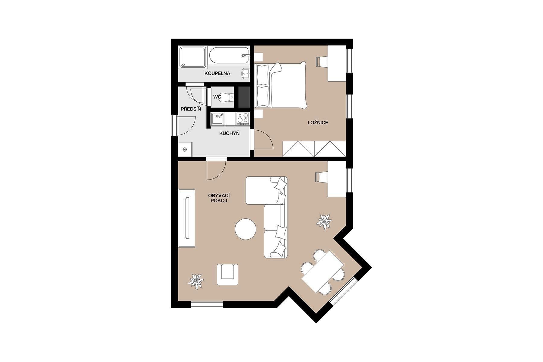 Predaj bytu 2-izbový 47 m², Husova, Mladá Boleslav, Středočeský kraj Predaj bytu 2-izbový 47 m², Husova, Mladá Boleslav, Středočeský kraj