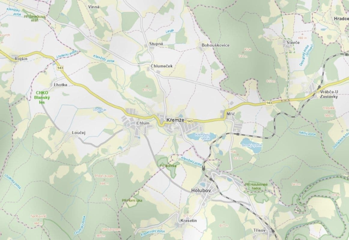Predaj pozemku 879 m², Křemže, Jihočeský kraj Predaj pozemku 879 m², Křemže, Jihočeský kraj