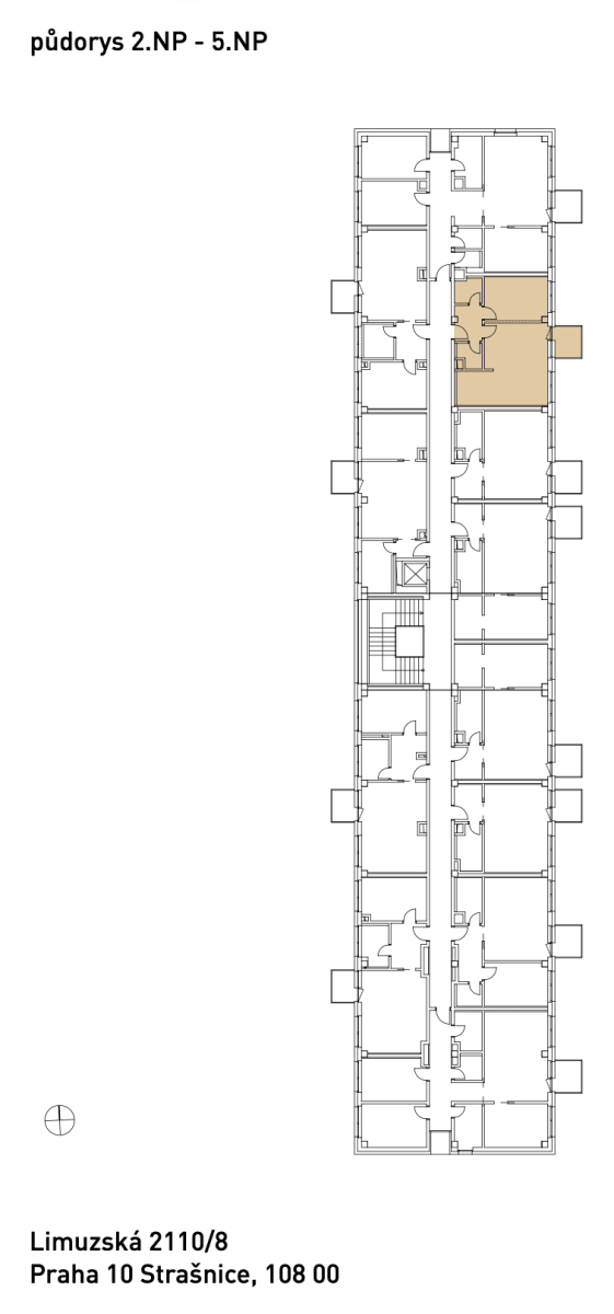 Prenájom bytu 2-izbový 52 m², Limuzská, Praha, Praha Prenájom bytu 2-izbový 52 m², Limuzská, Praha, Praha