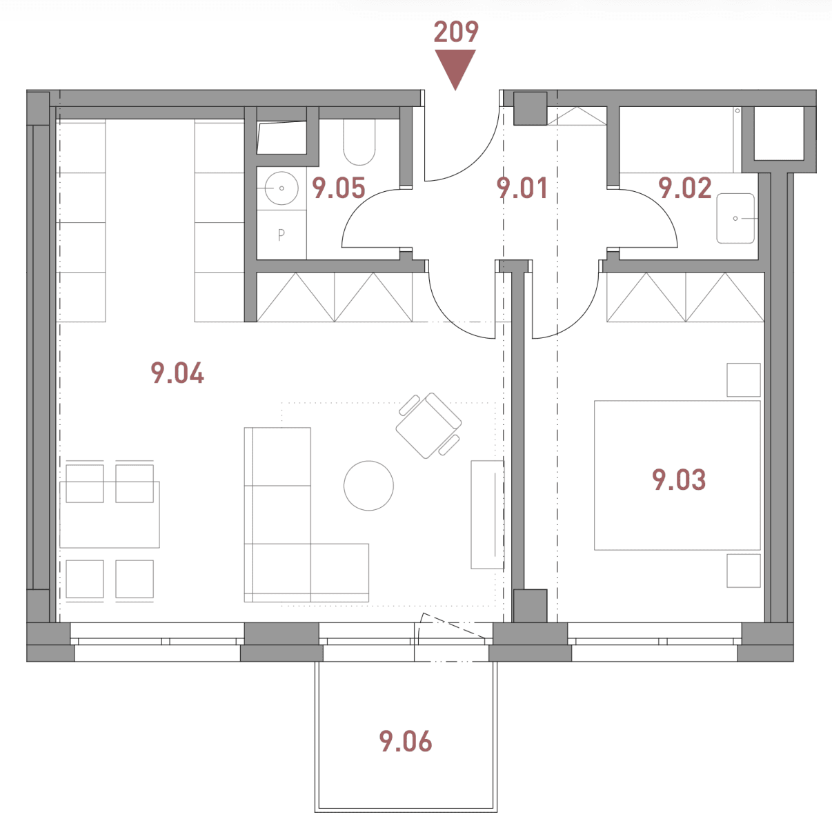 Prenájom bytu 2-izbový 52 m², Limuzská, Praha, Praha Prenájom bytu 2-izbový 52 m², Limuzská, Praha, Praha